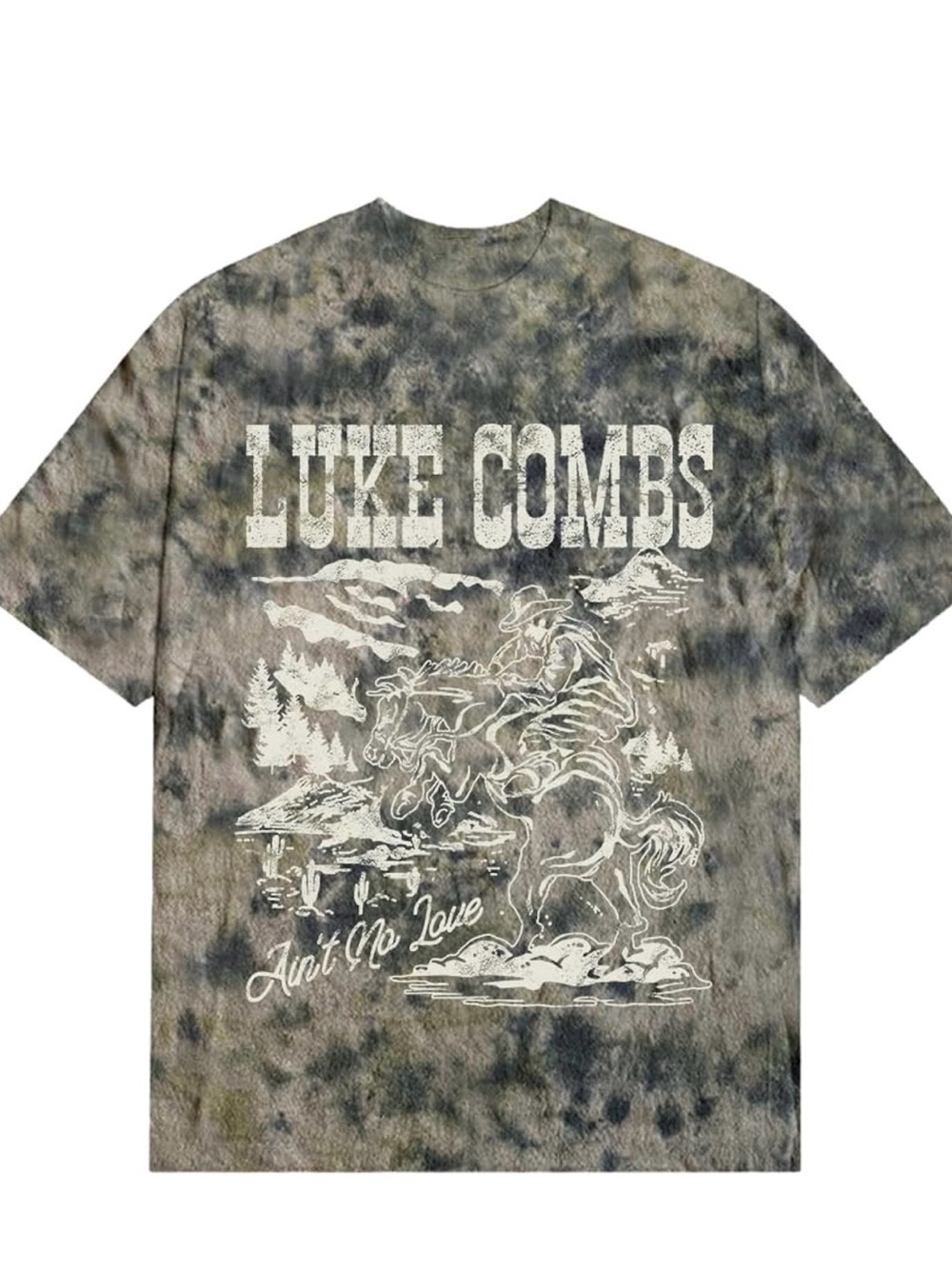 Luke Combs Ain't No Love T-Shirt / NWOT / Tye-Dye